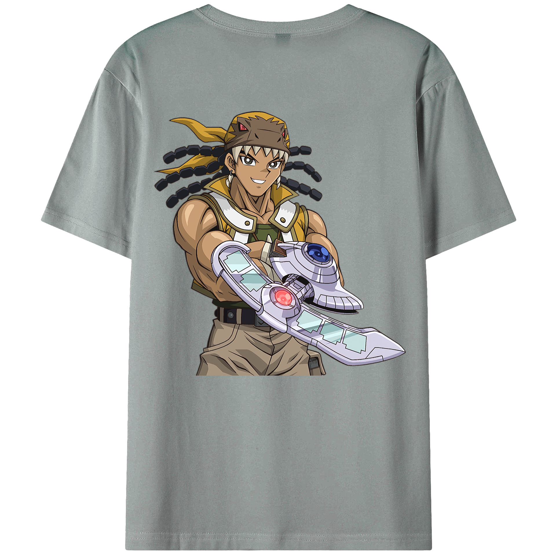 （画像用） 遊☆戯☆王 Yu-Gi-Oh! 綿100％ メンズ半袖Tシャツ（バックプリント） 通気性